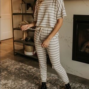 Roolee striped jogger set